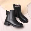 Fashion AIYUQI Women Winter Boots Anti Slip 2025 New Genuine Leather Women Short Boots Large Size 41 42 43 Wool Women Motorcycle Boots