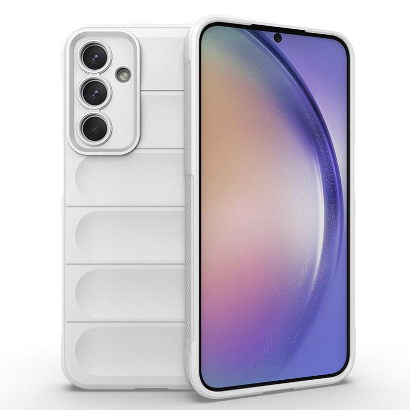 

Гибкий силиконовый чехол с эффектом кожи для Samsung Galaxy M35 M15 M55 5G M14 M34 M54 Quantum 5 Чехол Противоударный Fundas Coque Galaxy Quantum 5 белый