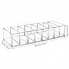 Clear Makeup Organizer 8 Compartments Cosmetic Display Holder Cosmetic Storage Box  Vanity