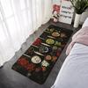 Food Condiment Kitchen Balcony Decor Doormat For Mom Coffee Bean Flannel Floor Mat Indoor Foot Rug Bedside Mats Corridor Carpet