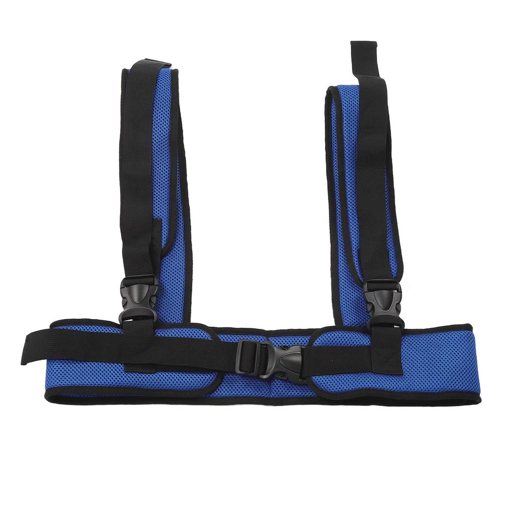 Wheelchair Belt Support Vest Adjustable Wheelchair Belt Breathable Whole Body Blue Seatbelt