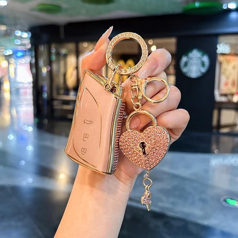 For Lexus Car Keycase Es200 Rx300 Nx200 Ux260H Es300H Is250 Keycover Keyshell Keychain Cars Accessories Keyring Car Key Case