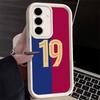 Phone Case for Samsung Galaxy A17 A16 A15 A14 A13 FootBall Number 7 10 19 A56 A36 A26 A55 A35 A25 A54 A34 A24 A53 A33 A23 A07 A0