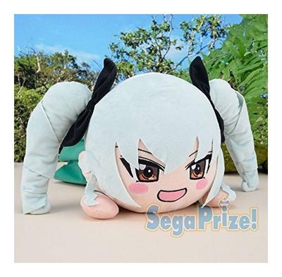 SEGA Girls Panzer the Movie Mega Jumbo Laying Plush Transfer Student Anchovy & Toy