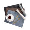 Leather placemat ins wind cloth pattern creative placemat waterproof and oil-proof table mat Nordic style western food pressure insulation mat