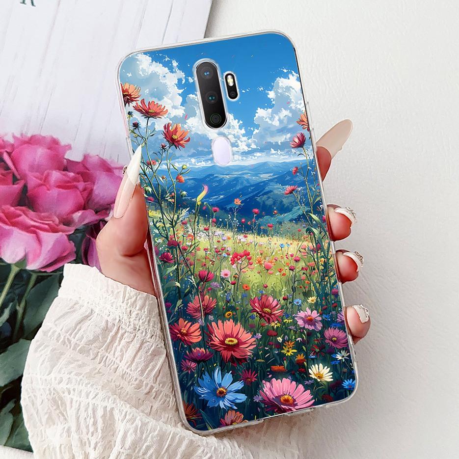 For Oppo A9 2020 Case Oppo A11x New Luxury Painted Cover Shockproof Phone Case For Oppo A5 2020 A92020 OppoA11x Soft Fundas Bags