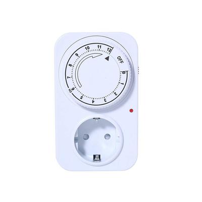 Mechanical Timer Socket 12-Hour Timing Power-Off Time Control Switch Electrical Outlet 16A 3680W Timer For Lamp Water Pump