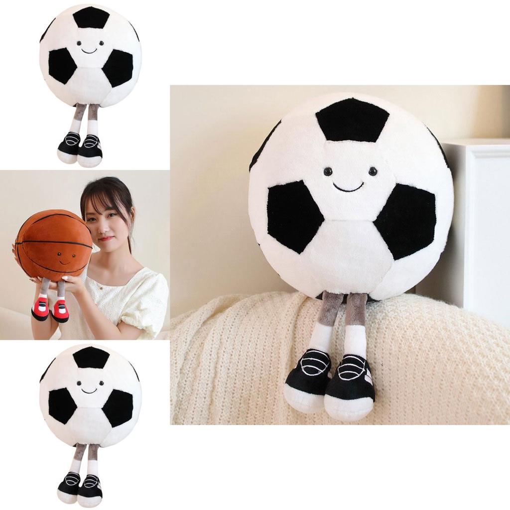 Cute Cartoon Animal Plush Toy Football And Basketball Baby Doll Soft And Cuddly Stuffed Toy For Babies