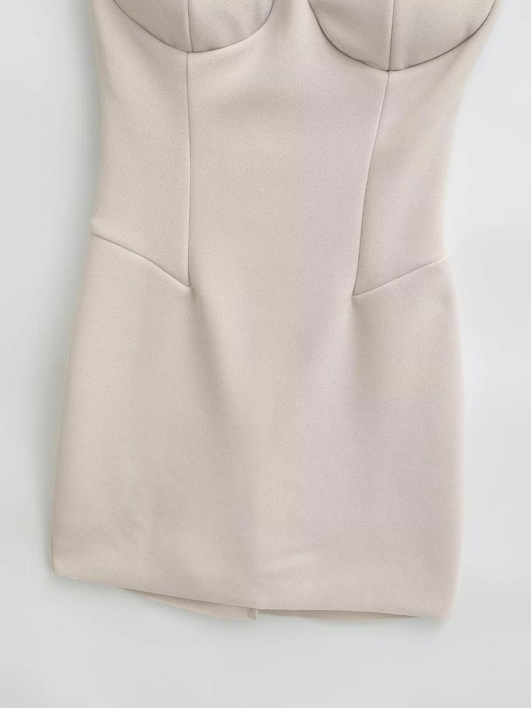 Sexy trägerloses rückenfreies Sommer-Bodycon-Kleid für zierliche Frauen