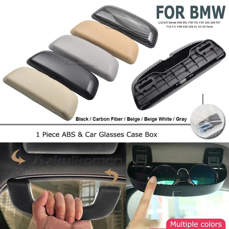 Car Glasses Case Sunglasses Holder Box For BMW 1/2/3/5 Series E90 E91 F30 F31 F34 320 328 F07 F10 F11 F48 520 528 X1 X3 X5