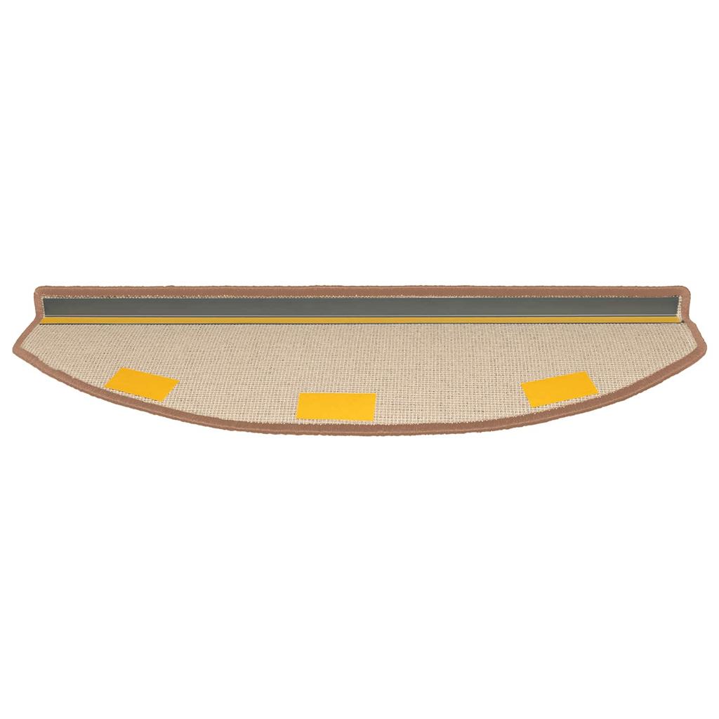 Self Adhesive Stair Protectors 15 pcs Brown 80 x 24.5 x 3.5 cm