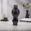 Retro Hawk Desk Ornament Resin Crafts Animal Sculpture Black Eagle Statue  Home Office Garden Decor