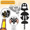 Bottle Opener Halloween Gift Stopper Pourer Bar Tool Gothic Spooky Corkscrew Beer Cap Remover for