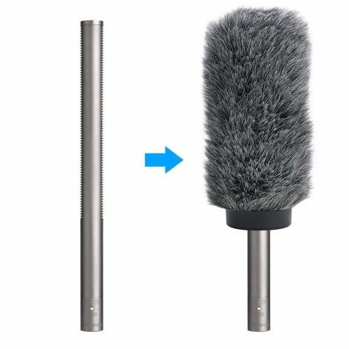 YOUSHARES NTG3 Pare-brise de microphone - Deadcat Muff anti-vent pour microphone canon Road NTG-3 et Sennheiser MKH416, 7,1" de long