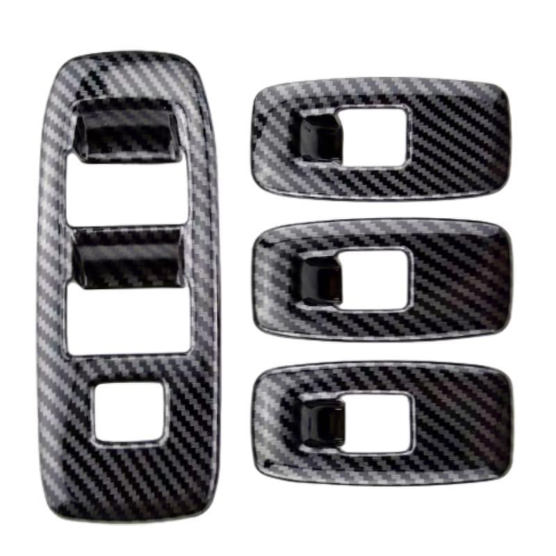 4pcs For Ford Ranger Everest Endeavor 2015 2016 2017 2018     Window Switch Panel Frame Covers Trim Stickers