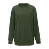 Women's Loose Long Sleeved Round Neck Pocket Sportswear Casual Pullover Sweatshirt