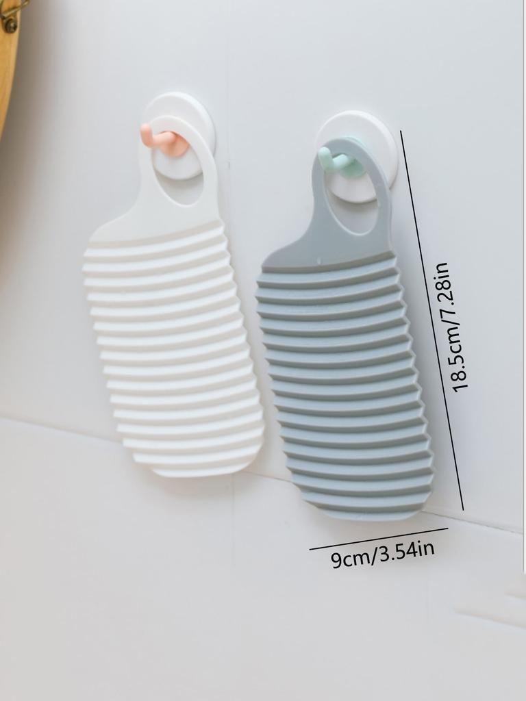 2pc Random Color Mini Washboard, Nordic Plastic Mini Scrubboard For Household