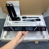 KTV U-Band High-End Stage Wireless Dual Microphone Lavalier Headset for Conferences