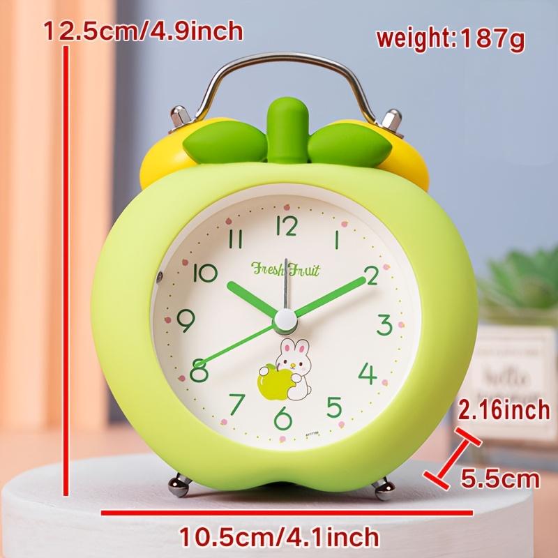 Apfelförmiger Schlafzimmerwecker: Eine stilvolle Ergänzung für Ihr Büro, Ihren Schreibtisch, Ihr Wohnzimmer oder Ihr Studentenwohnheimzimmer. Der leise Betrieb sorgt für ungestörte Ruhe oder beim Lesen.