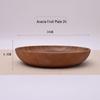 ZISIZ Acacia Wood Round Sauce Dish