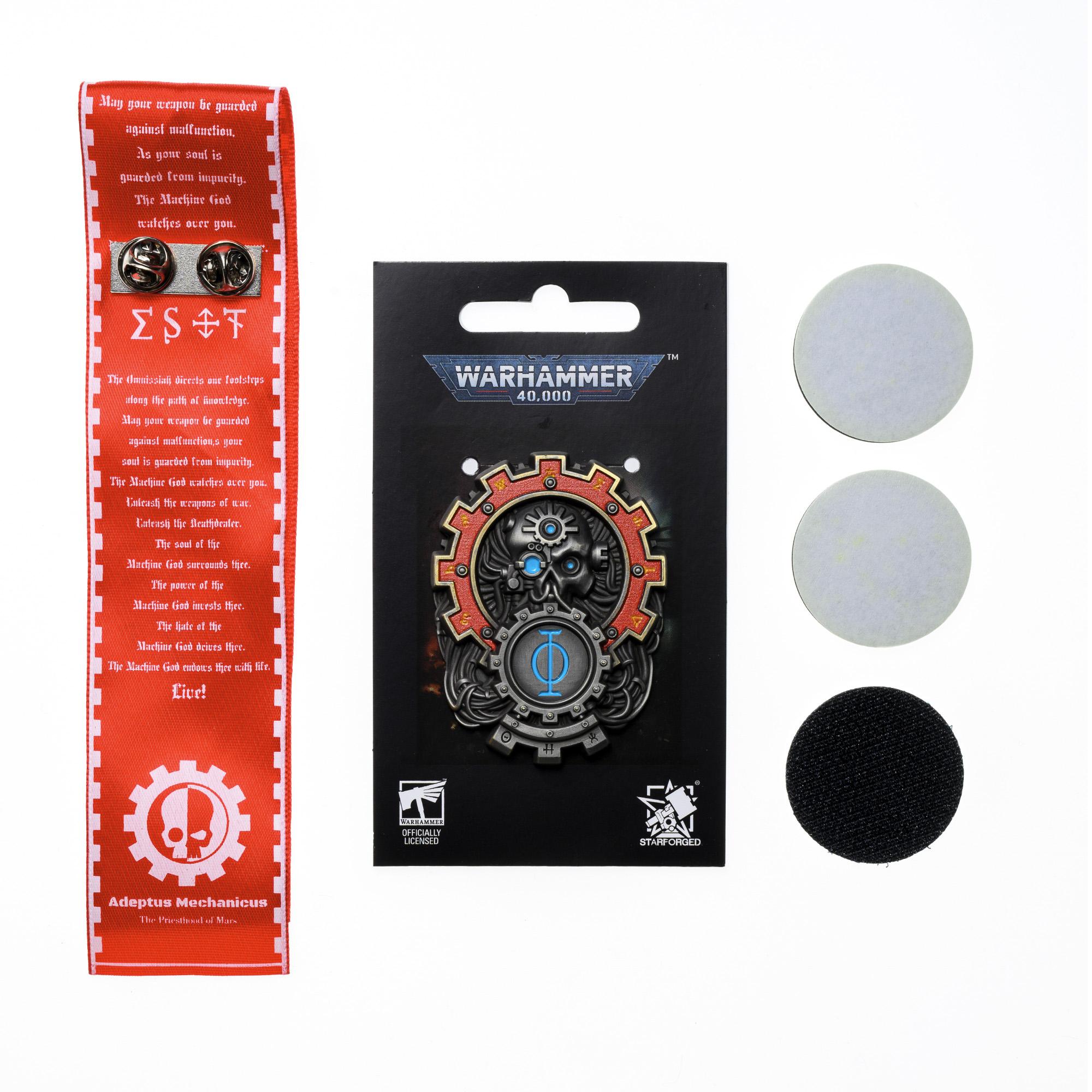 

Starforged Star Casting, ігрові товари Warhammer 40K God of All Machines, Mechanical God Seal Badge Brooch sticker integrated version in stock
