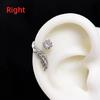 1pcs Silver Ear Bone Nail Earring for Women Stylish Wing Jewelry with Zircon