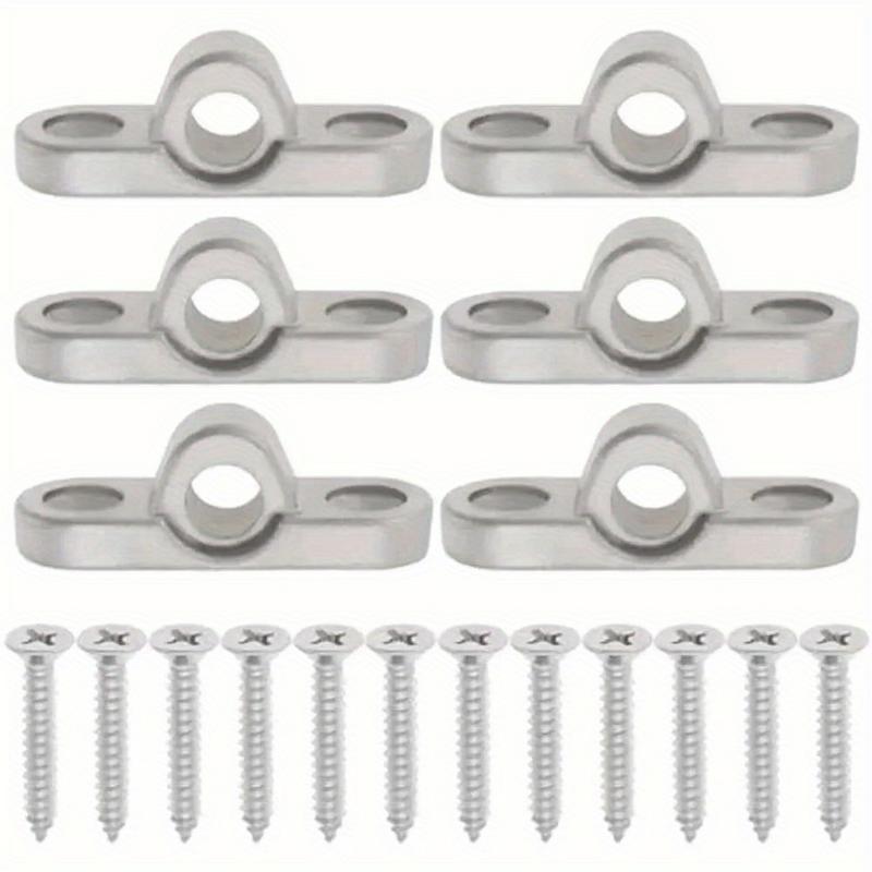 6Pcs Stainless Steel Awning Eyelets for Caravan Motorhome Tent Sunshade Fixing Buckle RV Accessories 6Pcs