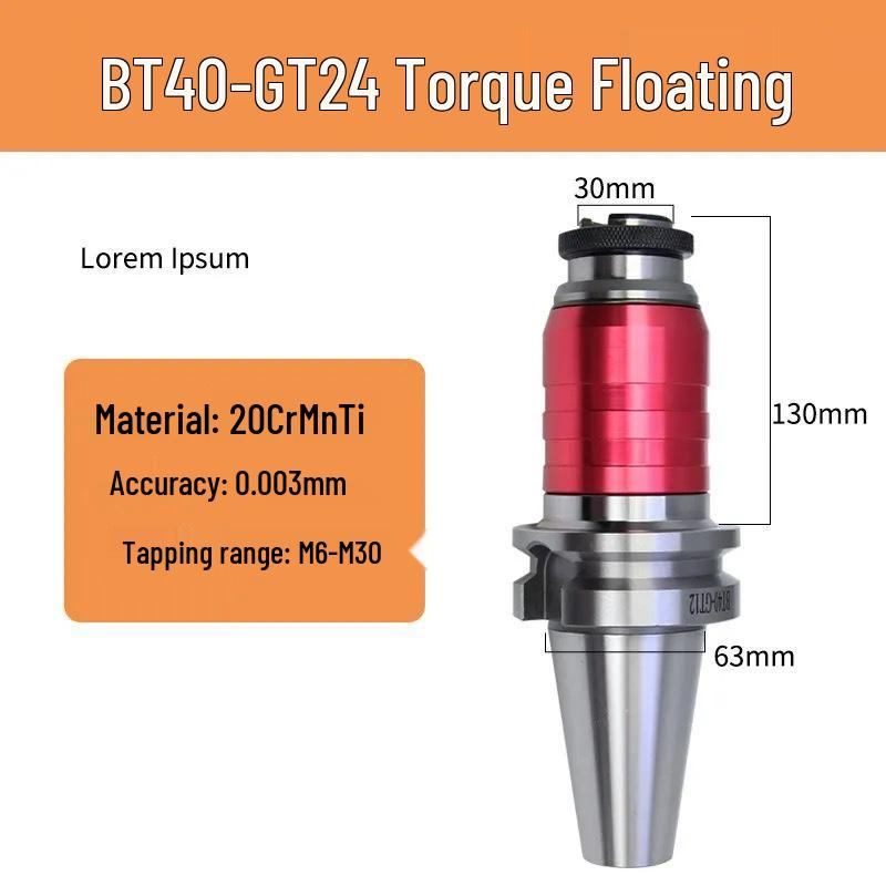 BT-GT/ETP Telescopic Tool Holder for Elastic Tapping, Compatible with BT30/40/50 Machining Centers