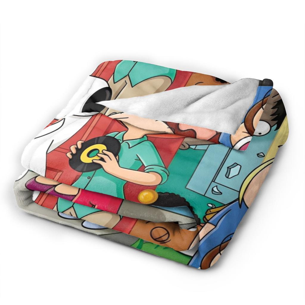 Families Cartoon Peter Griffin Guys Knitted Fashion Blankets Funny TV Flannel Throw Fashion Blanket Bedding Rug Piece Thin Bedspread Breatha