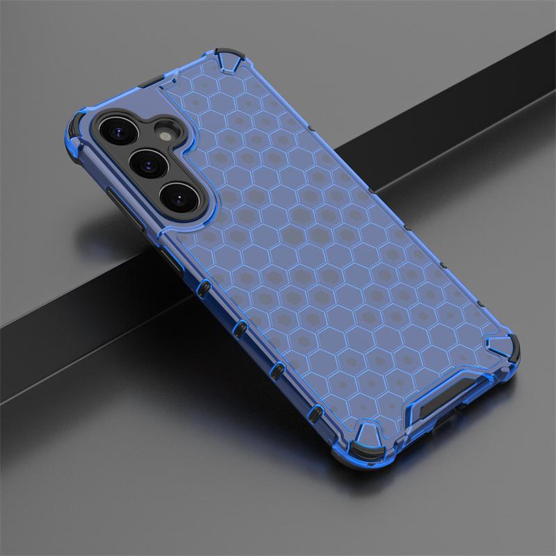Shockproof Transparent Case For Samsung Galaxy S25 Plus Honeycomb Armor Case Samsung S25 Plus Cover For Samsung S25 Plus Case