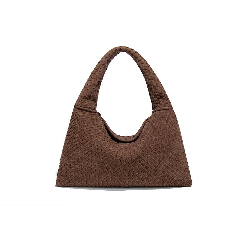 Matte Woven Women's Bag, Versatile Texture, Single-shoulder Underarm Bag, Large-capacity Commuting Tote Bag