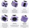 6-In-1 Fidget Cube Toy Hand Spinner For Anti-Stress/Anti-Anxiety Fidget Toys For Children,Teen,Adult-3.4Cm 40G Multiple Color