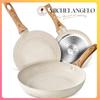 MICHELANGELO 3pcs/set Granite Coated Frying Pan Home Non Stick Pan with Anti-Scald Handle Induction Cooker Soup Pot Kitchenware