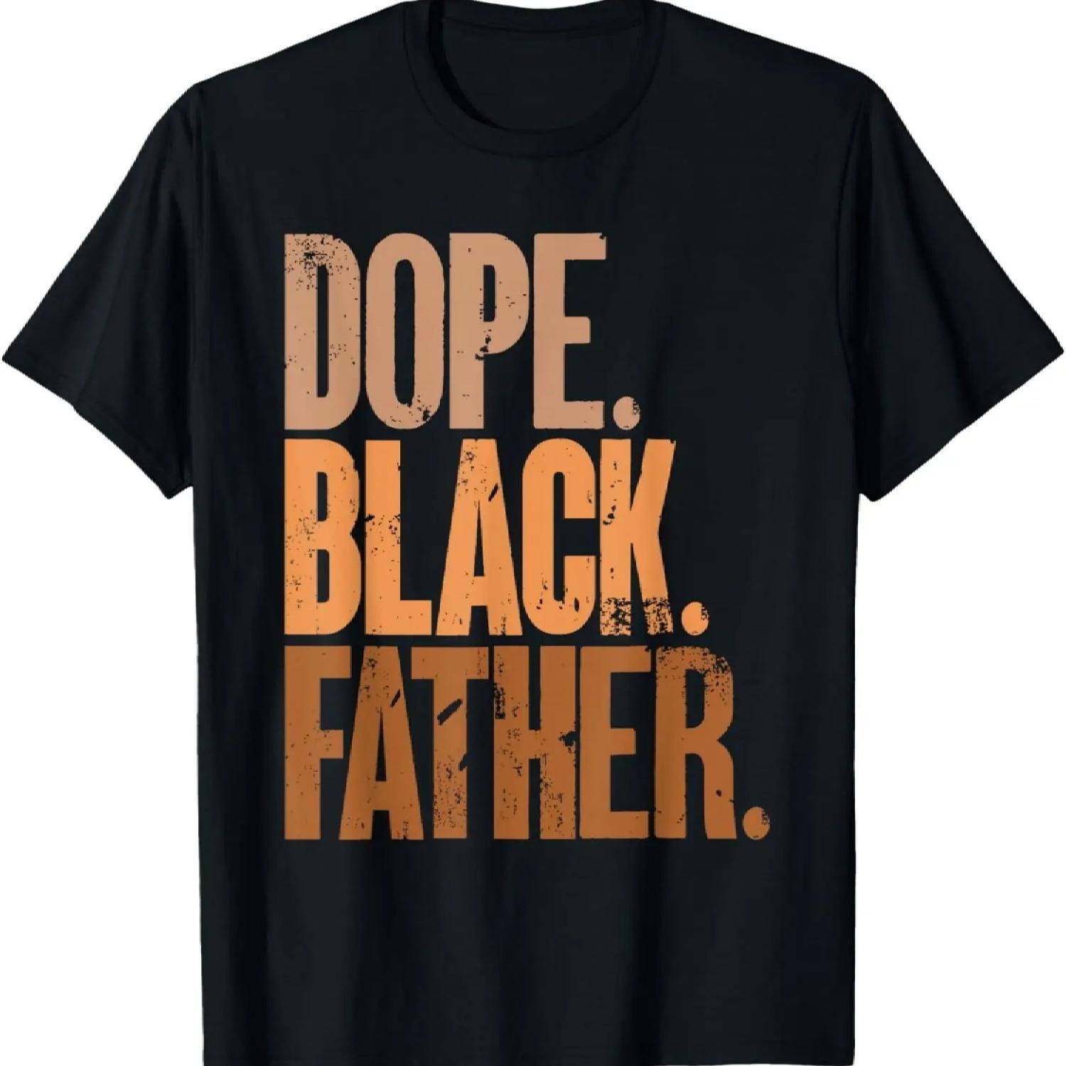 Черная футболка «Папа Крутой Черный Отец День Отца» S чёрный