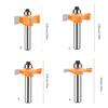 Multipurpose Router Bit Set for Wood Crafting 8mm Shank Disc Grooves Cutter with Accurate Ground Cutting Edges