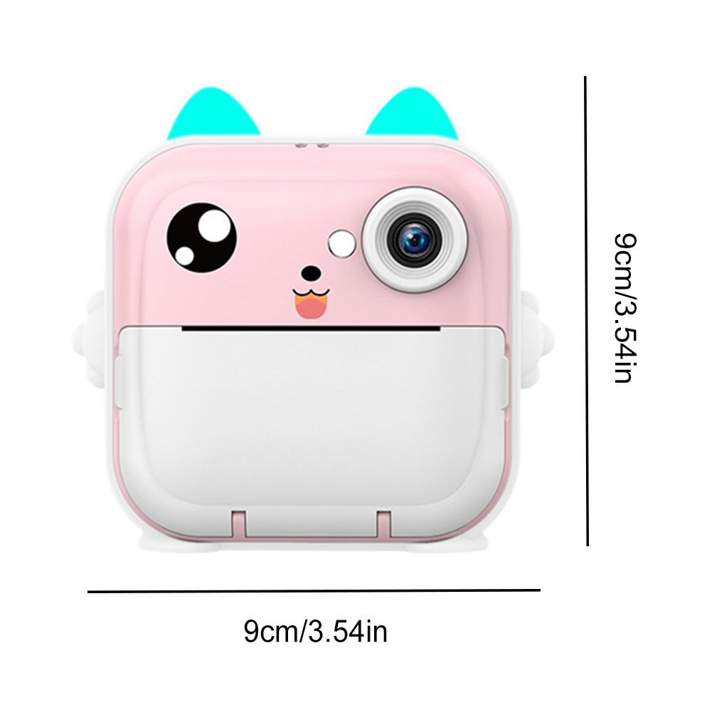4 In 1 Cute Digital Camera 1200mAh Mini Instant Print Camera USB Rechargeable HD Photo Printing Camera Christmas Birthday Gifts