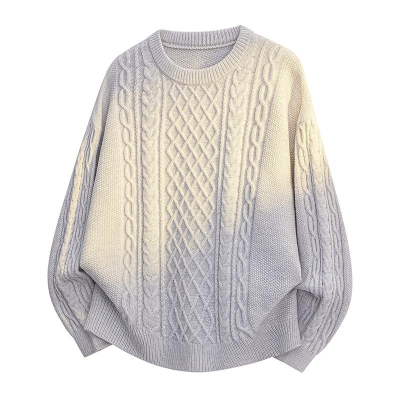 

Осенний мужской свитер с круглым вырезом, мужской приталенный легкий свитер, вязаный пуловер, мужская уличная одежда, повседневная мода, однотонный свитер XXL серый