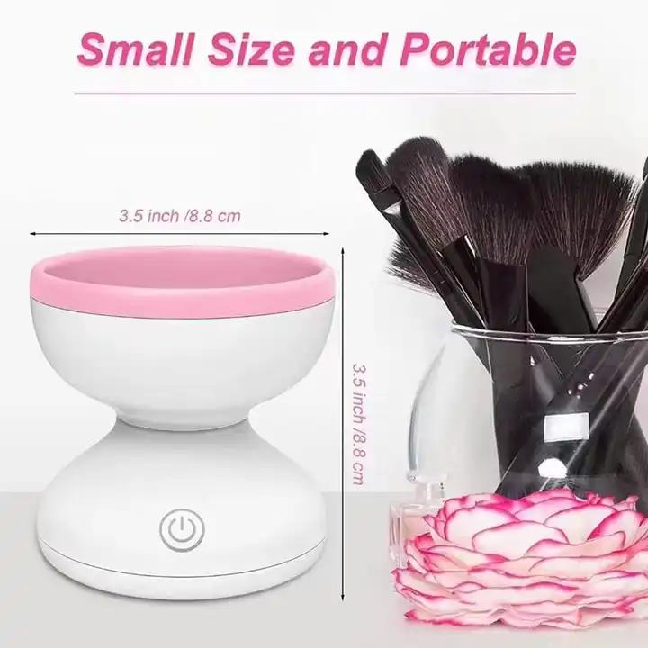 2024 Hot Selling Automatic Electric Makeup Brush Cleaner Sterilizer Cup Machine Makeup Brush Cleaner 250ML