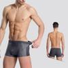 4dílné spodní prádlo plus size pro muže, síťované spodní prádlo, pánské boxerky, bambusové vlákno, pánské boxerky, prodyšné jednobarevné spodní prádlo