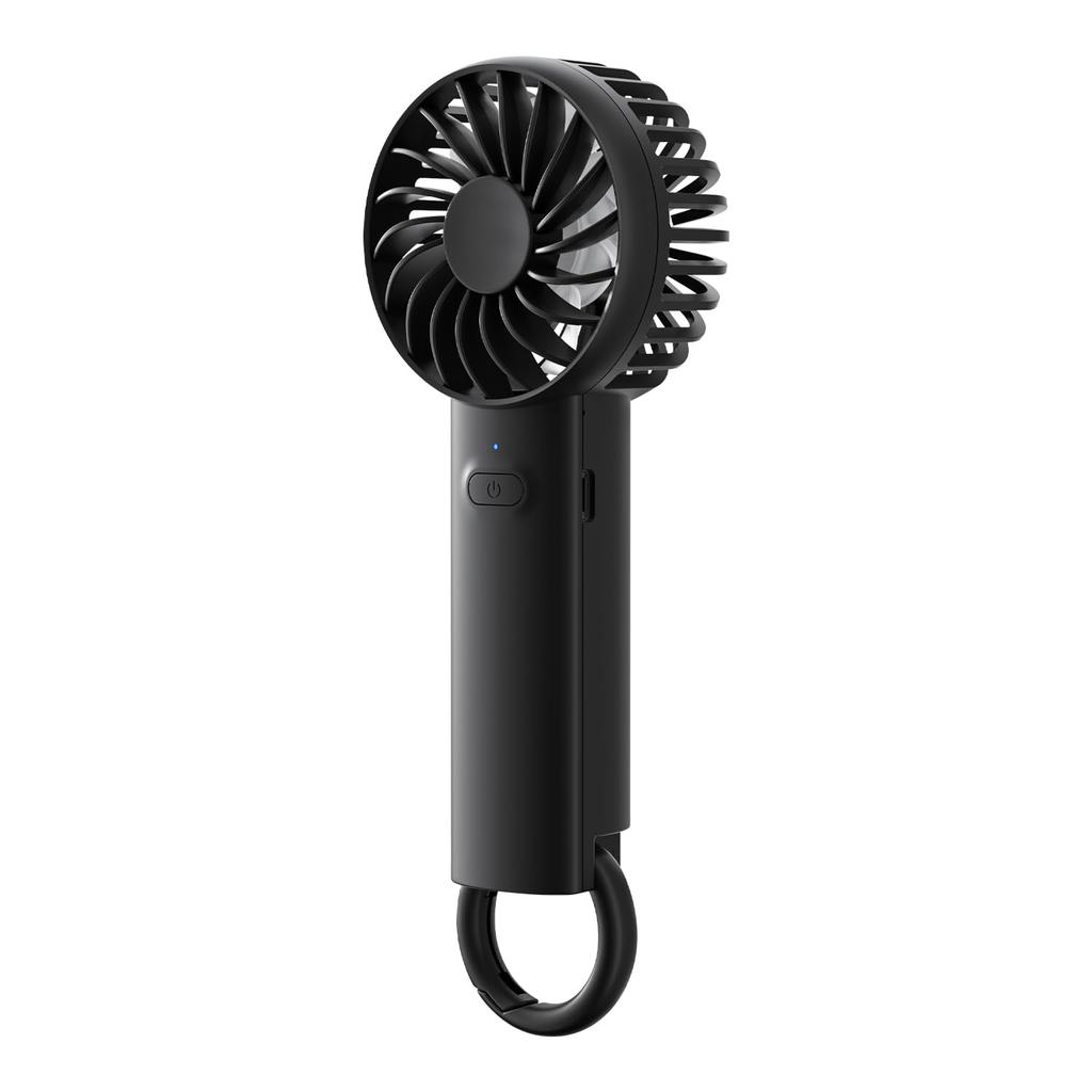Wasuka Handy Portable 2025 High USB Long Operation 3 Wind Speed Handheld Mini Desktop Powerful Carabiner Lightweight and Heatstroke Heatstroke