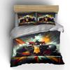 High-Speed Race Car Artwork Print Soft Comfortable Duvet Cover Bedding Set Included 1*Duvet Cover  2*Pillowcases Luxury Gif