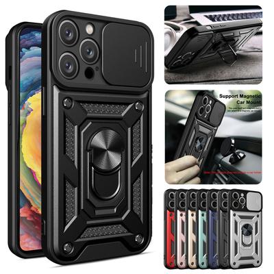 Armor Case for IPhone 15 Pro Max 14 Plus 13 12 Mini 11 X XS Max XR SE 7 8 Plus Cover Ring Magnetic Stand Holder Business Full Protection Cover