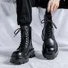Winter Breathable Men Boots Fashion Street Style Casual Shoes Personalized Trend High Top Men Shoes Comfortable Casual Boots