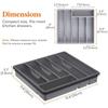 PP Lid Drawer-Type Cutlery Organizer with Six-Grids: Large Capacity Storage for Kitchen Knives, Forks, and Spoons