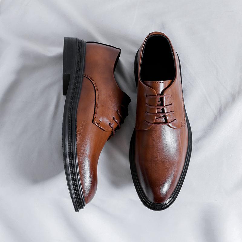 2024 Height Boosting Men's Formal Shoes 3/6/8cm Spring Classic Fashion Business Luxury Men's Versatile Oxford Suit Shoes