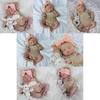 Reborn Silicone Doll Long Sleeve Khaki Costume Child Gift For Christmas