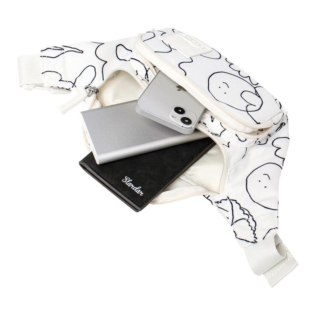 New LiNing Sports Life Collection Polyester Sling Bag, Fanny Pack Regular Unisex White ABDT185-2