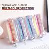 Holographic Laser Pen Bag Shiny Transparent Pencil Pouch Stationery Pouch  School Supplies