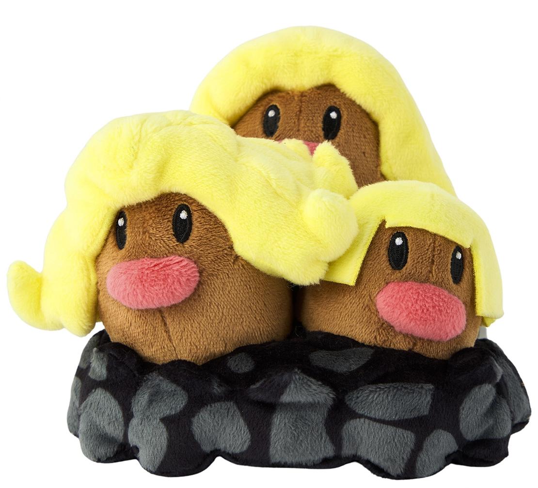 

Плюшевая кукла Покемон Pokémon fit 51 Алоланский Дагтрио Япония НОВЫЙ