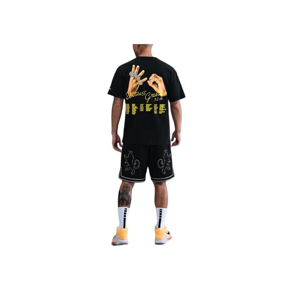 Nike FW25 Letter Round Neck Pullover Short Sleeve T-Shirt Men Tops IH8537-045